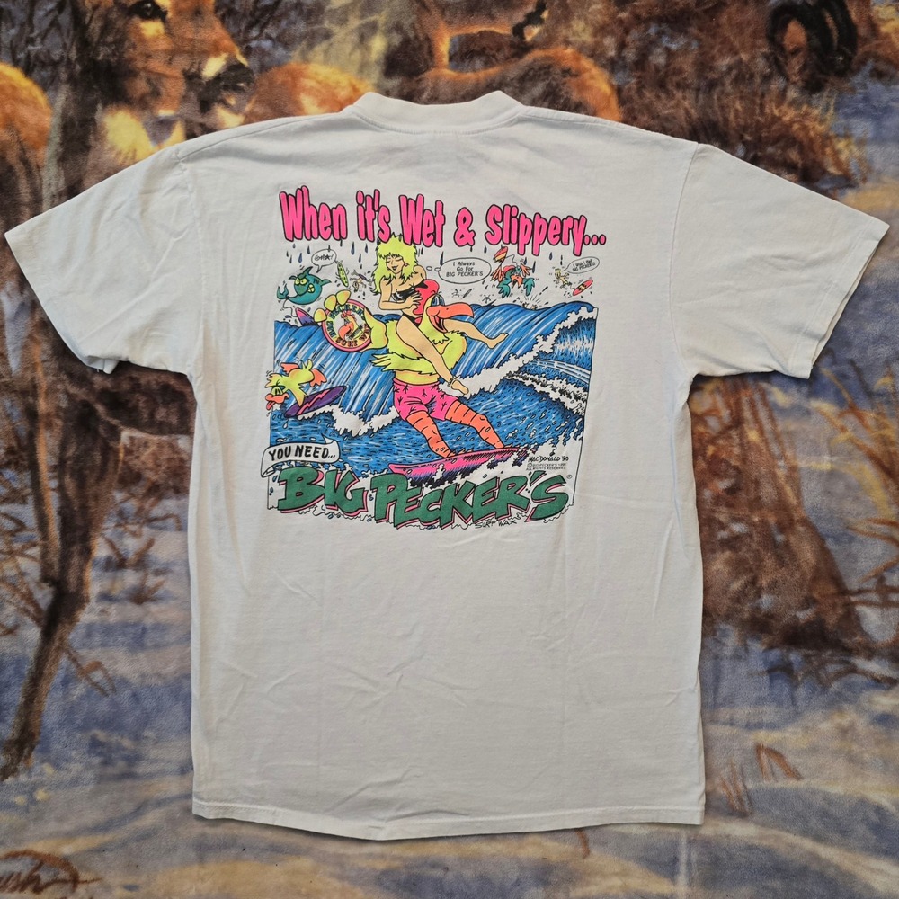 Vintage Sex Wax 90s Surf Obscure Raunchy Single Stitch Tee sz Large